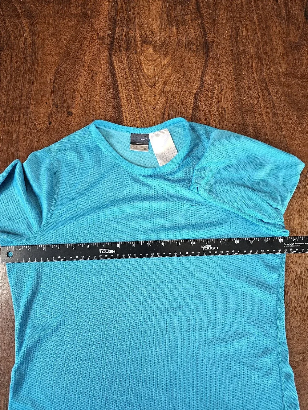Nike Women's Dri-Fit Long Sleeve Aqua Blue Activewear Top Size Medium